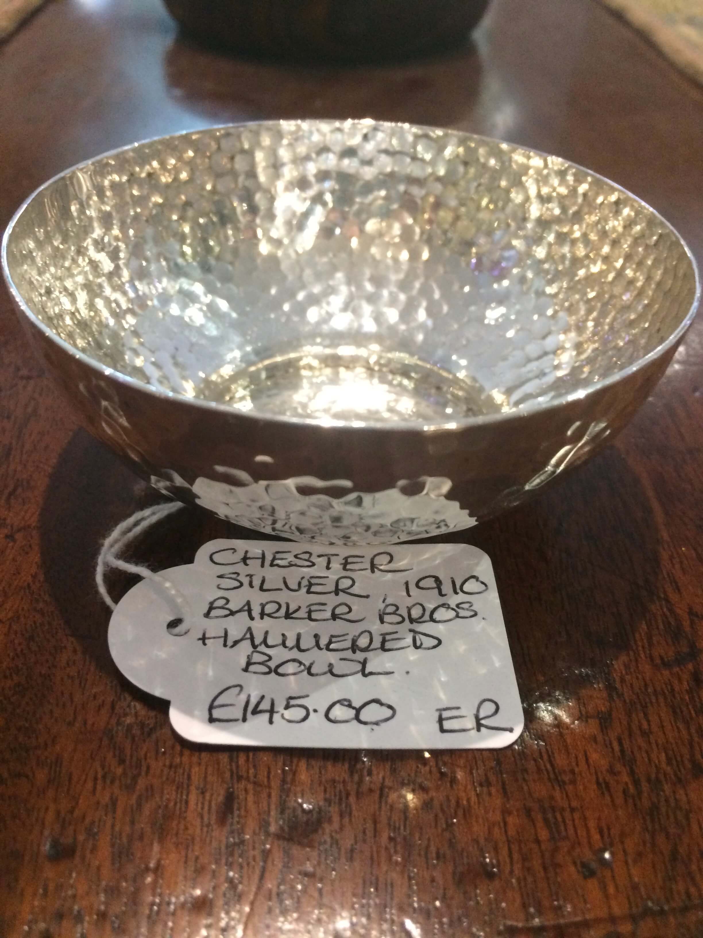 Hammered Silver Bowl